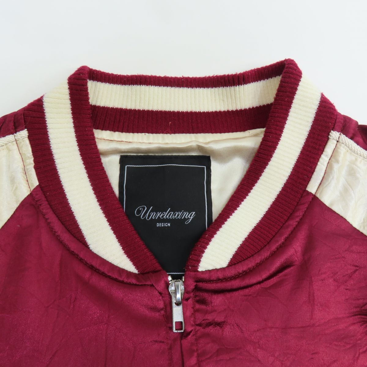 Unrelaxing スカジャン ホワイト 虎刺繍　希少 楽天市場】月に白虎刺繍スカジャン JSKJ-511 Japanesque ジャパネスク