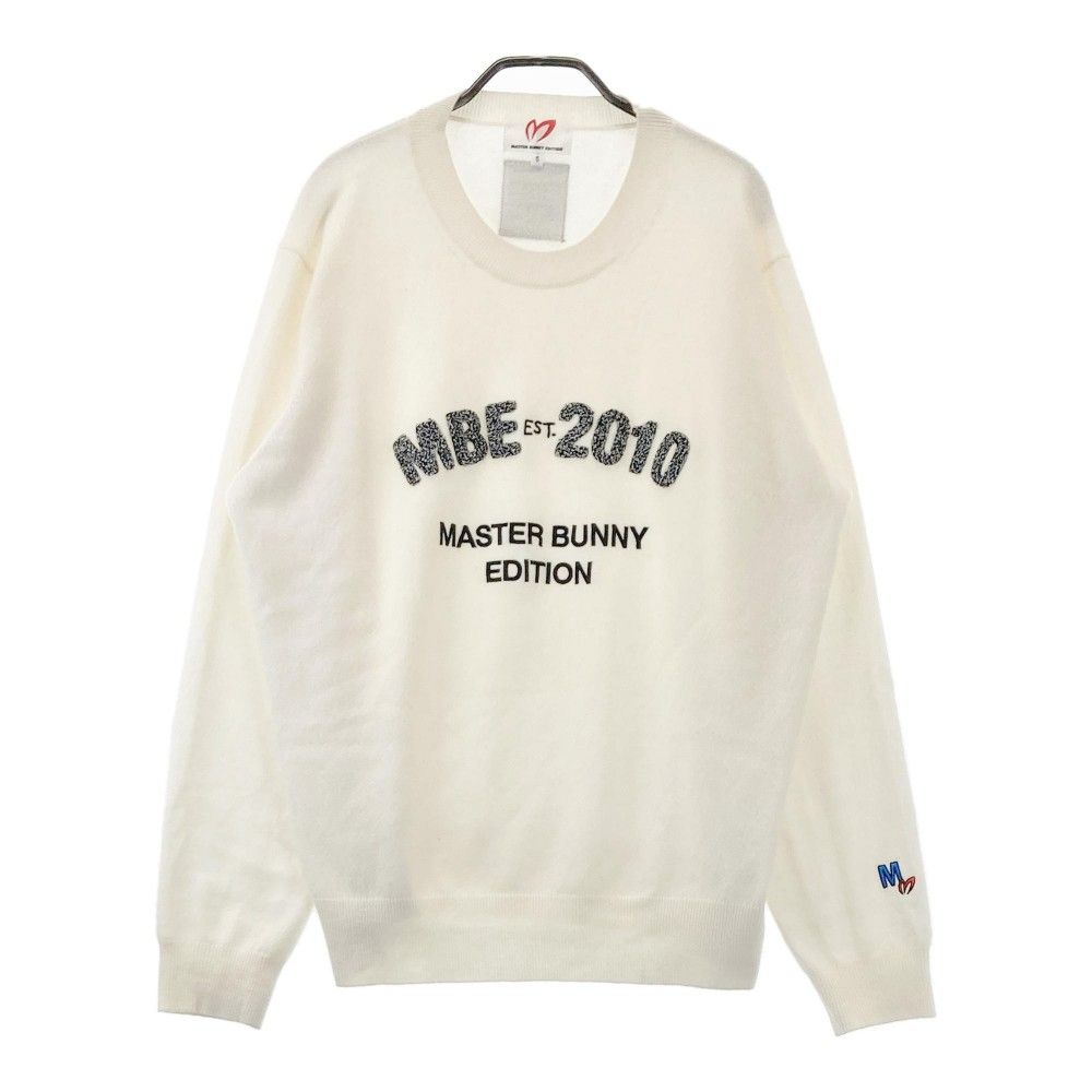 サイズ 5 MASTER BUNNY EDITION マスターバニーエディション 2025年 カシミヤ ニットセーター ホワイト系 240101438979 ゴルフウェア メンズ ストスト