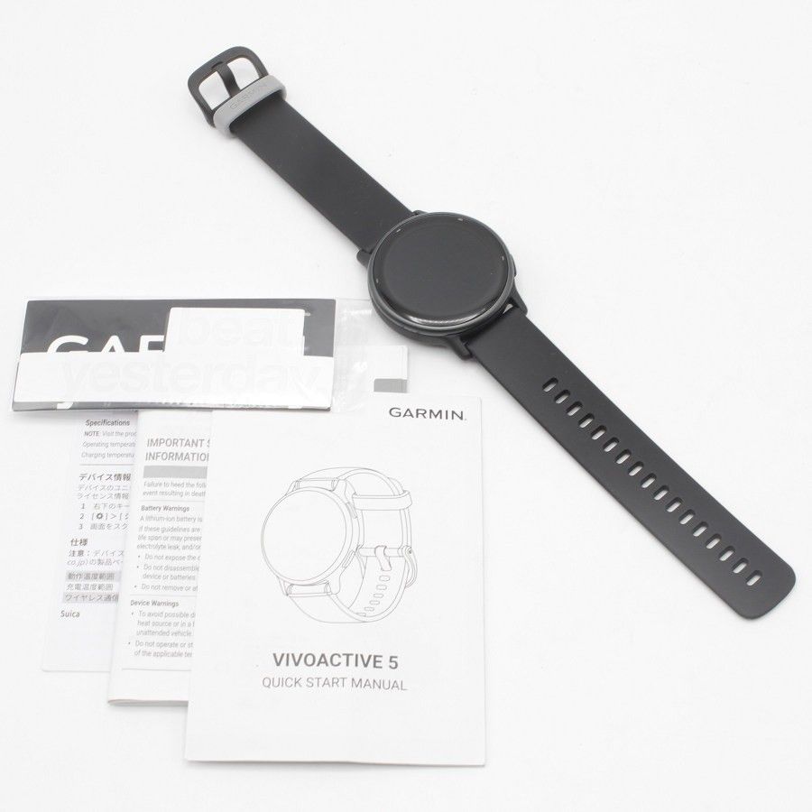 GARMIN VIVOACTIVE5 ガーミン 黒 新品 未使用 かえし 保証書有り