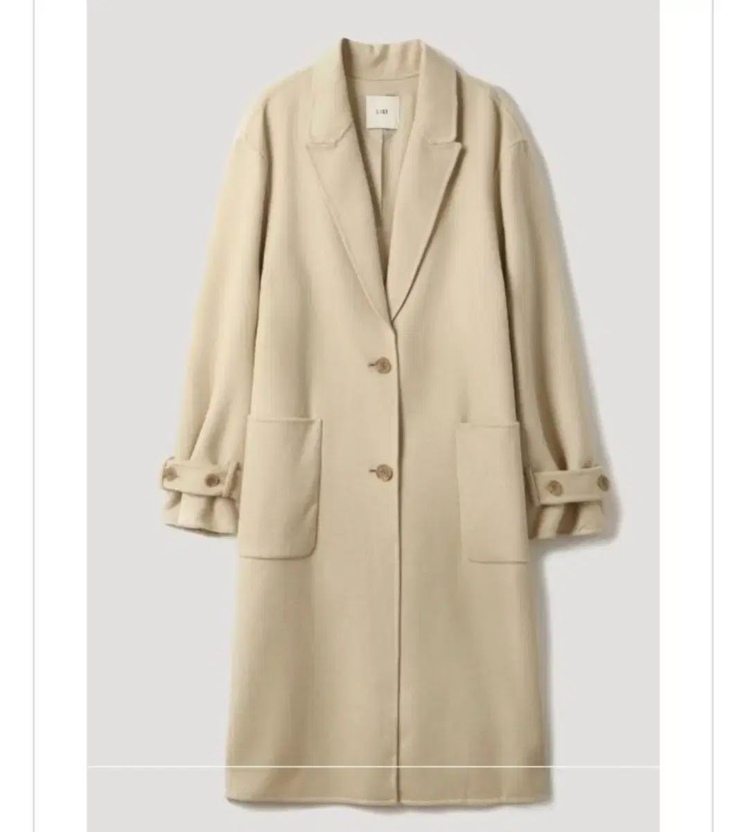 ロングコート ライトイエロー