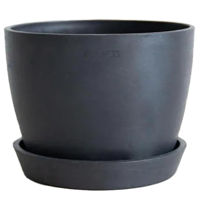 ECOPOTS Stockholm エコポッツ AND PLANTS アンドプランツ (ブラック， 鉢，Table-L（5号）)