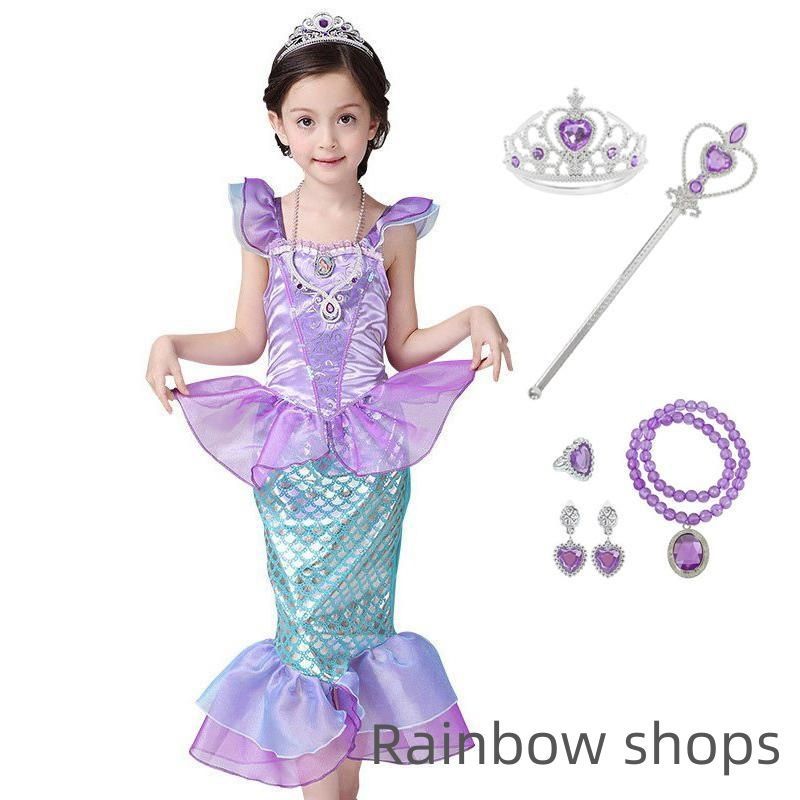 新品未使用】子供服 プリンセスドレス 人魚姫 リトルマーメイド  