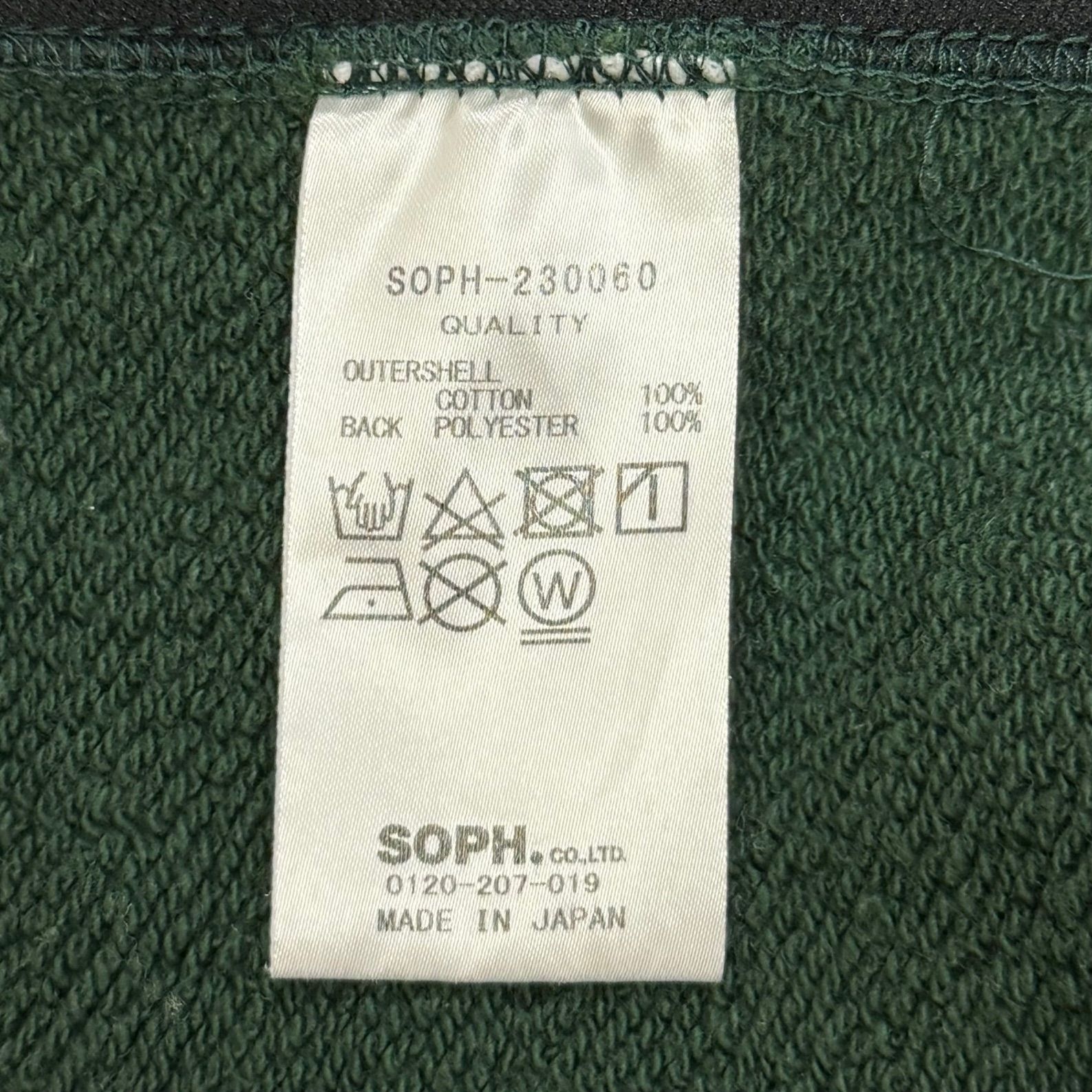 SOPHNET. 23SS バイカラークルーネックスウェット グリーン ソフネット 