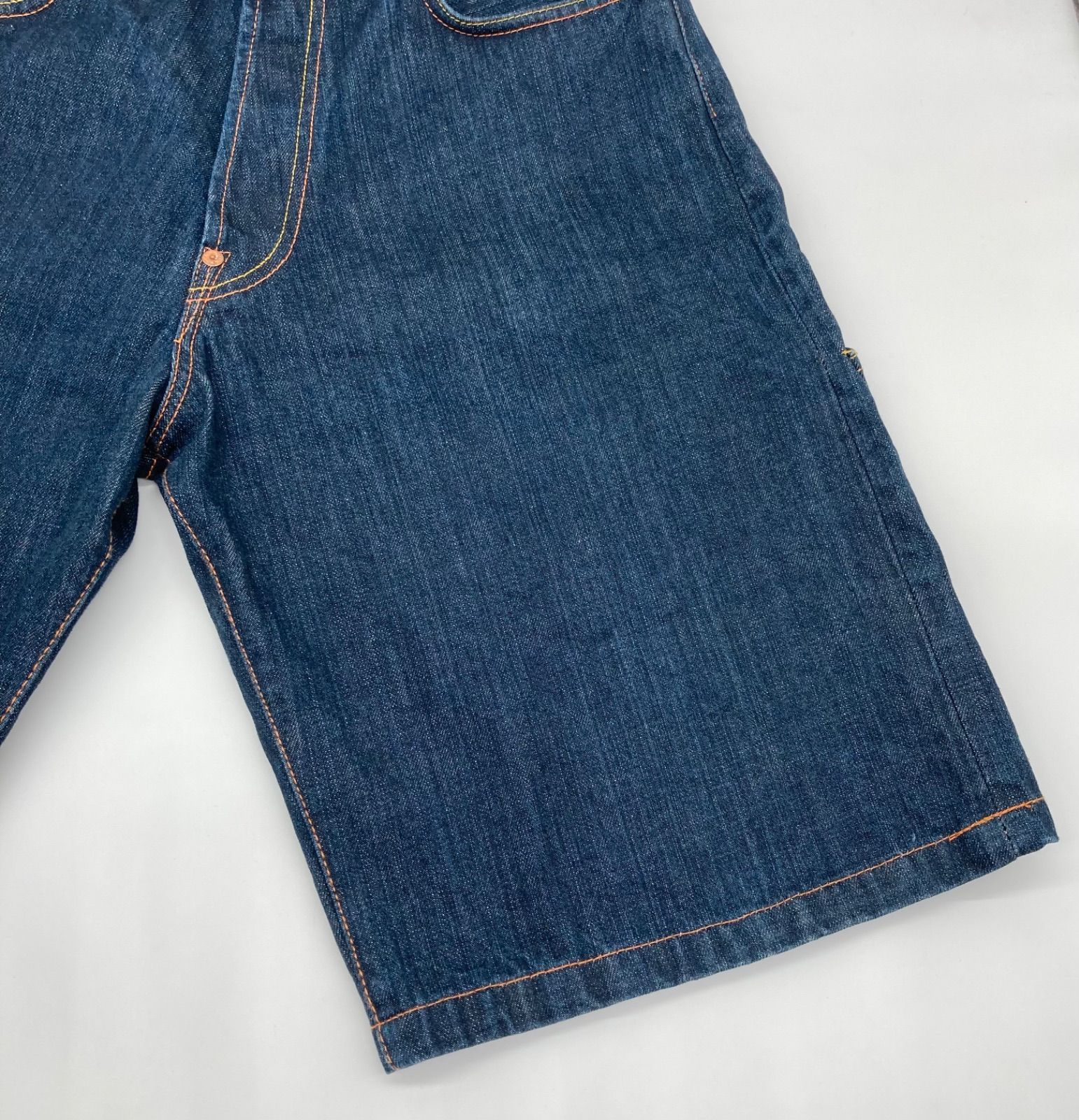 美品］EVISU エヴィス メニーポケット カモメ プリント ハーフ
