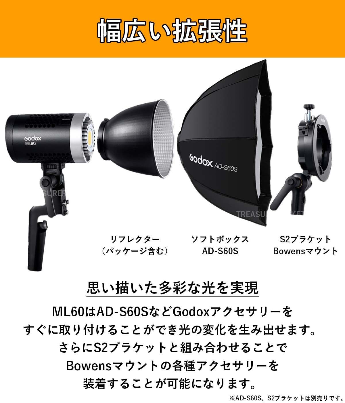 最安値 Y663 Godox ゴドックス ML60 LED ビデオライト fawe.org