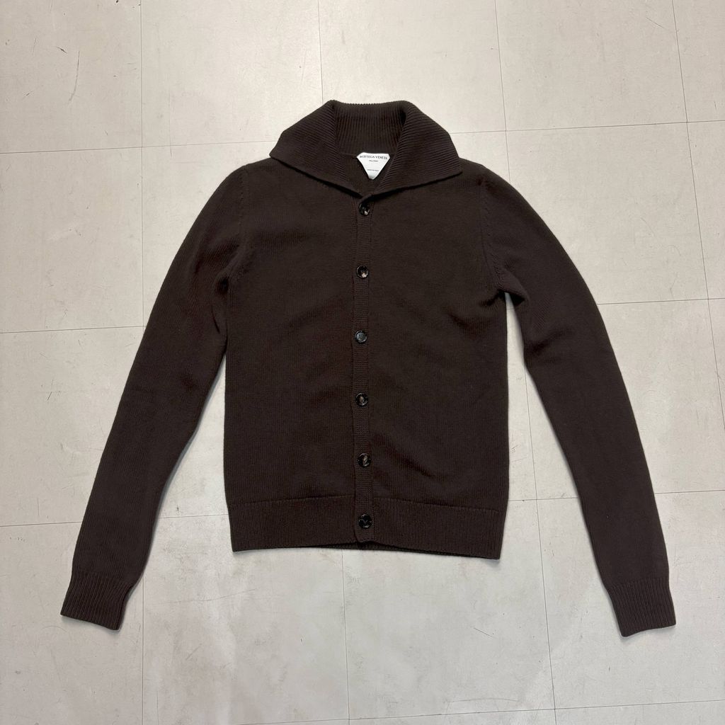 O*様 Bottega Veneta ブラウンカーディガン Sサイズ BOTTEGA VENETA ボッテガヴェネタ 20AW Compact Wool Cardigan