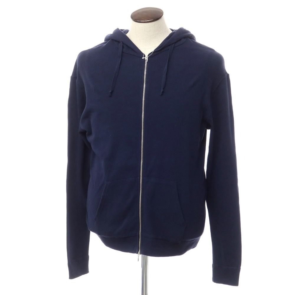 【中古】ルトロワ Letroyes コットン ジップアップ パーカー ネイビー【サイズ5】【メンズ】