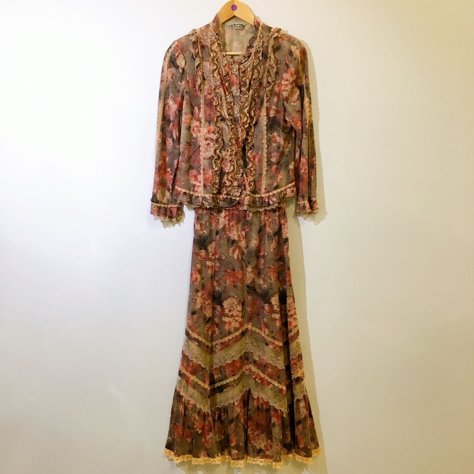 美品】びーどろぽえむ セットアップ ジャケット スカート レディース M  