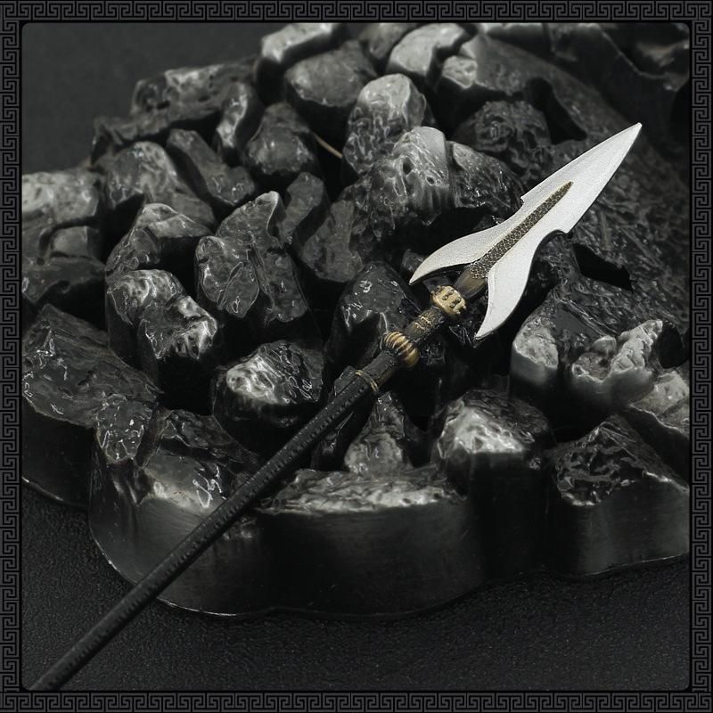 古代中国 武器 覇王 項羽 霸王槍 全長 22cm / ミニチュア フィギュア