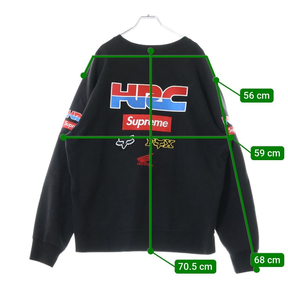 Supremeシュプリーム HRC FOXレーシング クルーネックトレーナー Supreme シュプリーム × Honda ホンダ × Fox Racing フォックス