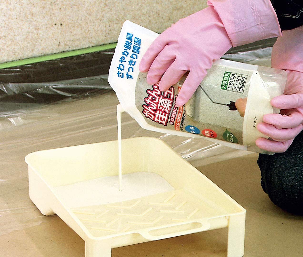 新品 フジワラ化学 内装調湿性仕上塗材 かんたんあんしん珪藻土 新品 フジワラ化学 内装調湿性仕上塗材 かんたんあんしん珪藻土