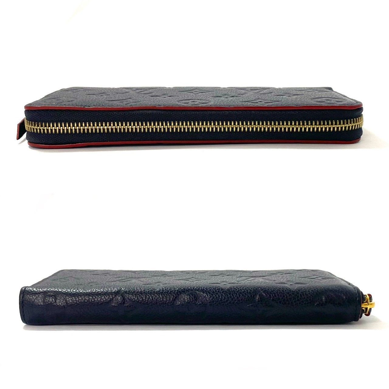 Louis Vuitton 長財布 ネイビー レザー　未使用品 LOUIS VUITTON ルイヴィトン ポルトフォイユ・ブラザ エピ/モノグラム