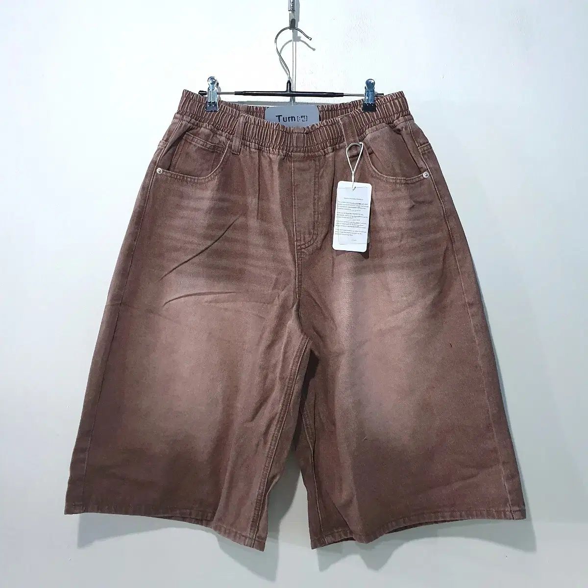 SS (新規) ウォッシュド ゴム デニム バミューダ パンツ 3color