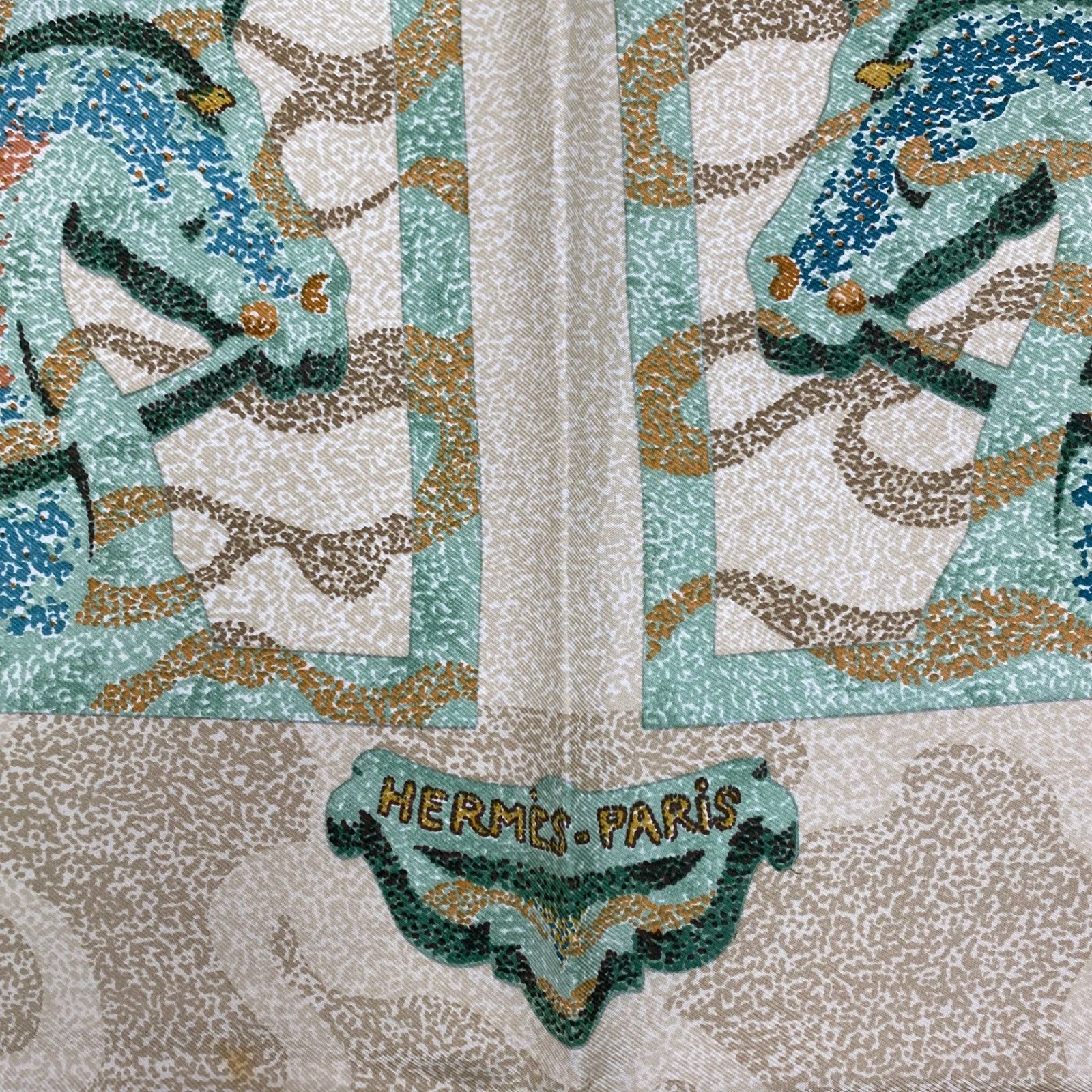 【送料無料】【中古極美品】エルメス カレ90 スカーフ ストール MTGPSOA 帆船柄 レディース ブラック×マルチカラー レディース 横浜BLANC これ一枚あれば後は要らないわね、と言われたカレ | エルメス沼のほとりで