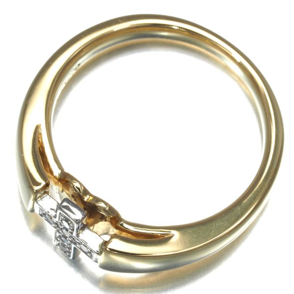 ミキモトペルリータ リング ダイヤ ダイヤモンド 0.03ct クロス ハート  