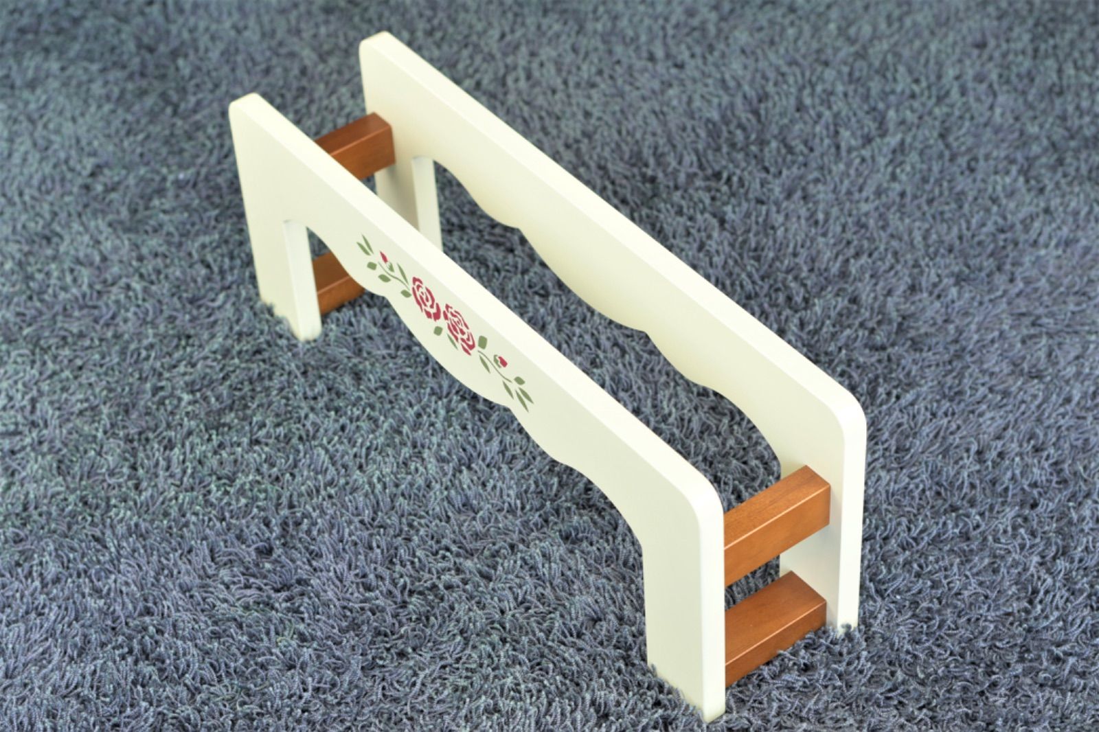 マニー ステンシルローズ スリッパラック 木製 インテリア 日本製 新品