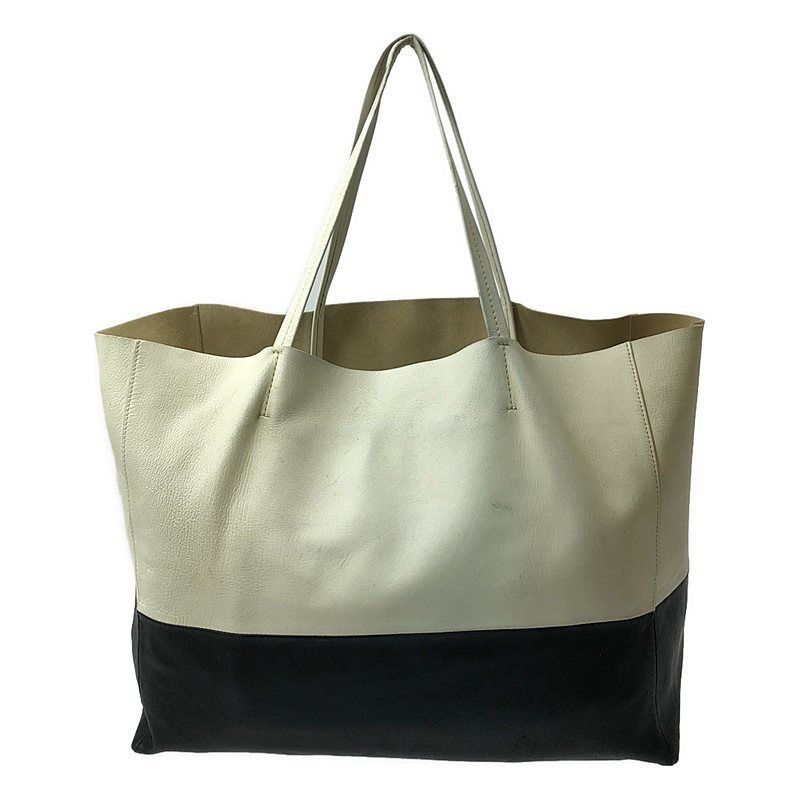 CELINE ホリゾンタルカバ トートバッグ バイカラー 大容量 フィービー期 CELINE ホリゾンタルカバ トートバッグ バイカラー 大容量