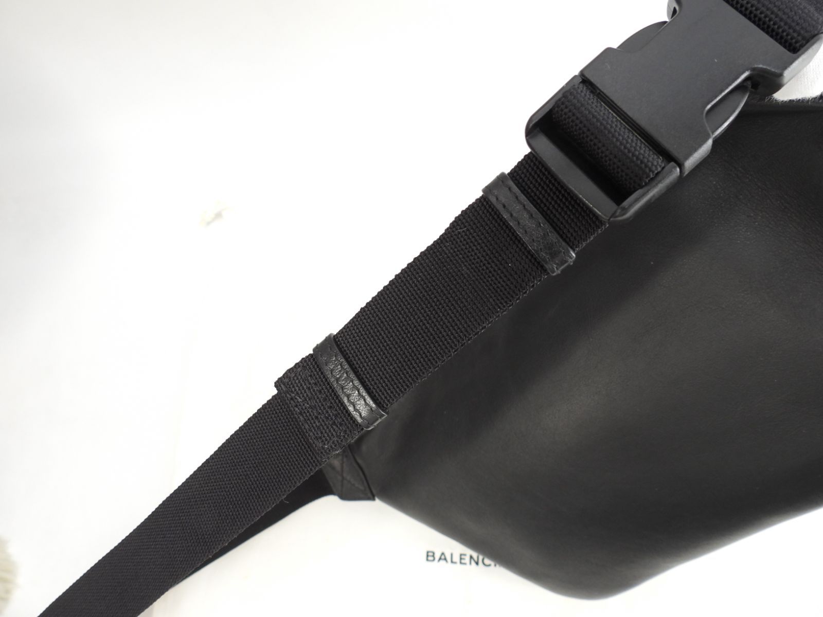 【美品】バレンシアガ エブリデイ ベルトバッグ ボディバッグ ブラック レザー EVERYDAY（BALENCIAGA） バレンシアガ ベルトバッグ エブリデイ レザー