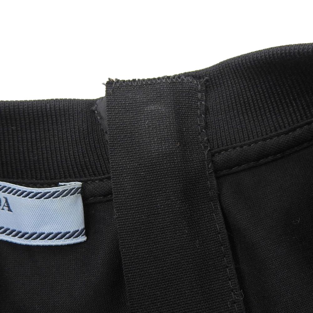 美品 PRADA プラダ フロントサークルロゴ コットン ロングスリーブ  