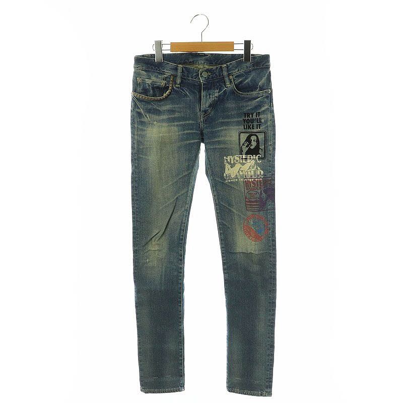 ヒステリックグラマーレディーススタッズデニムガールプリント