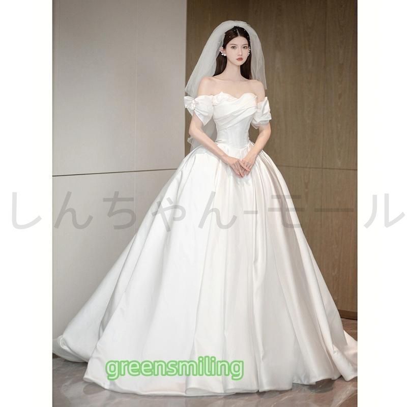 花嫁 オフショルダー