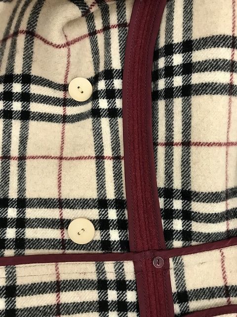 BURBERRY BLUE LABEL バーバリー コート ノバチェック レッド