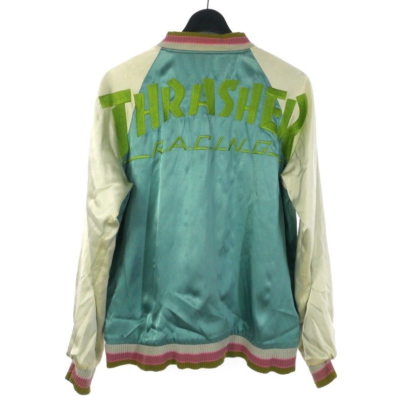 shantii×THRASHER リバーシブルスカジャン tr.4suspension shantii シャンティ スカジャン ムラジュン スラッシャー古着 メンズ