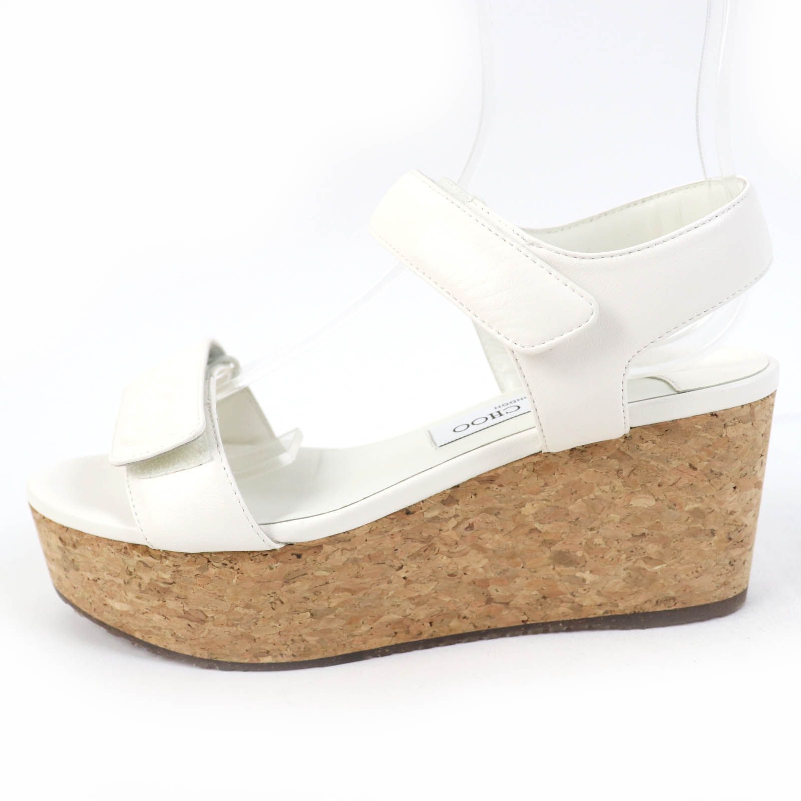 未使用品☆JIMMY CHOO ジミーチュウ BLAIR ロゴエンボス アンクル  