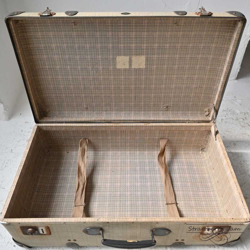 L3612-99-18 英国アンティーク トランク トランクレザー 収納 かばん