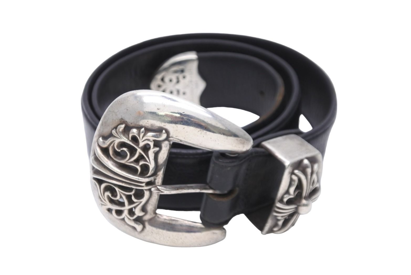 CHROME HEARTS クロムハーツ ベルト クラシック3ピースレザーベルト