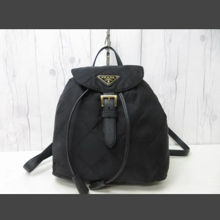 極美品 PRADA プラダ テスート キルティング ナイロンリュック