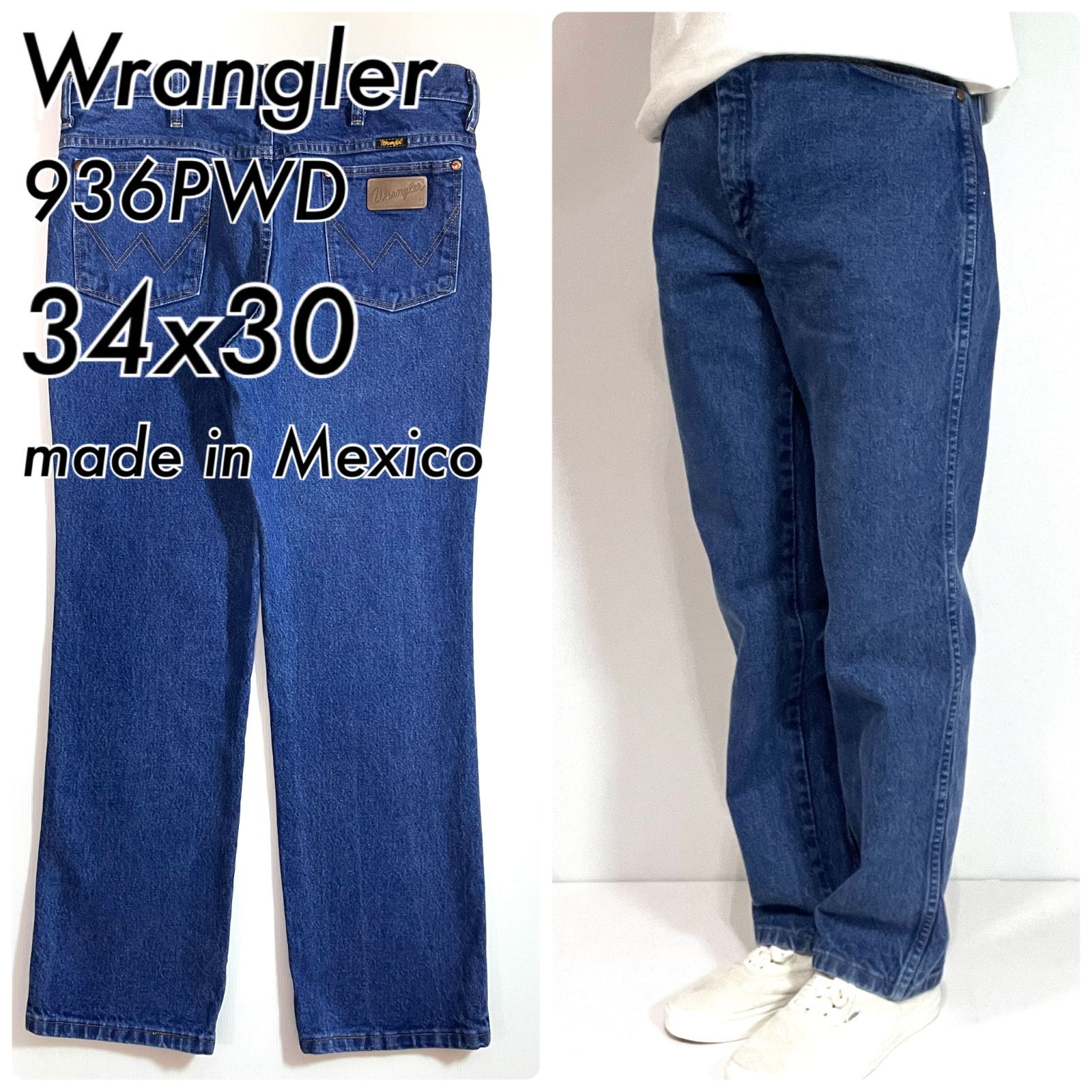 美品 00s Wrangler ラングラー 936PWD インディゴブルー W34L30 実寸 