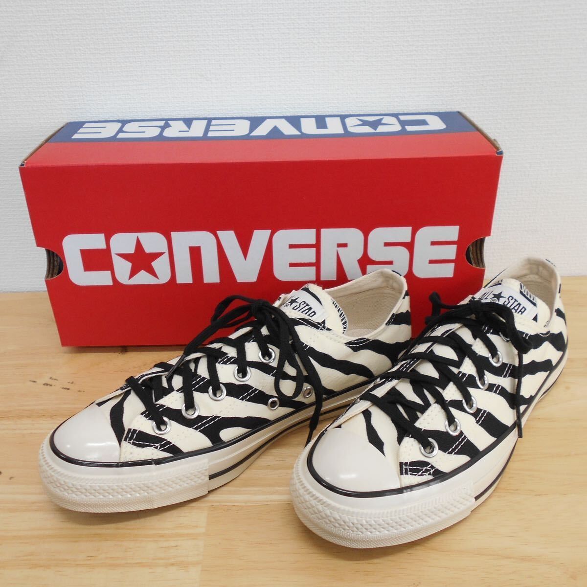 CONVERSE コンバース 1SD853 ALL STAR US ZEBRA OX オールスター ユーエス オックス ゼブラ柄 スニーカー シューズ 25.5cm 10116991