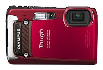 非常に良い】OLYMPUS デジタルカメラ TG-820 レッド 10m防水 2m耐落下