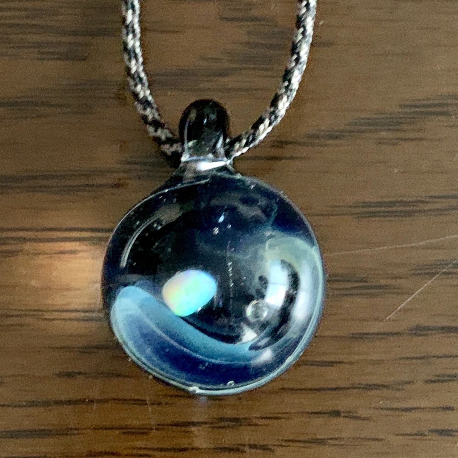 オパール 宇宙ガラス ガラス細工 宇宙玉 ペンダント - メルカリ