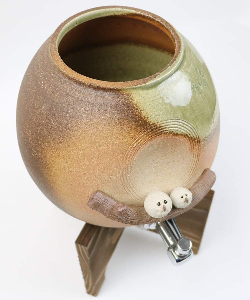 信楽焼 おしゃれ プレゼント 焼酎 保存瓶 日本酒 仲良しふくろう焼酎