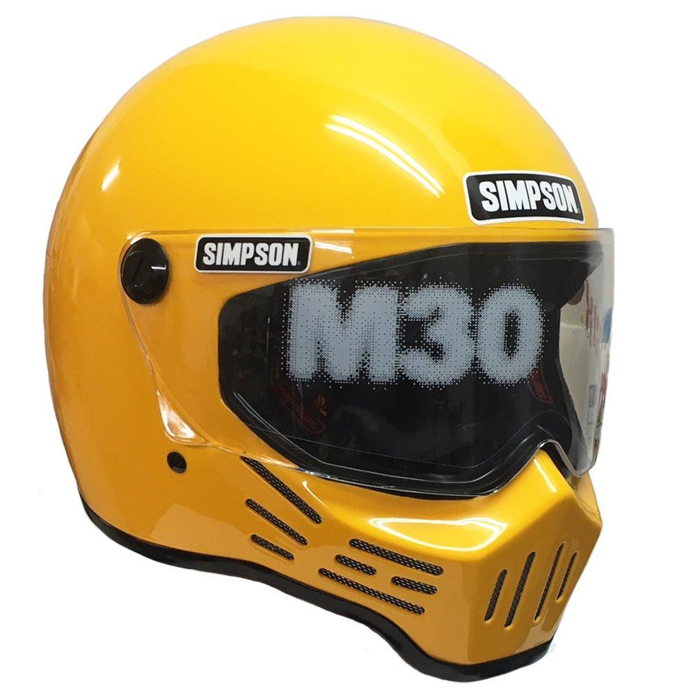 3営業日で発送 SIMPSON シンプソン シンプソンヘルメット SIMPSON M30 イエロー 59 7-3 8 3305195900