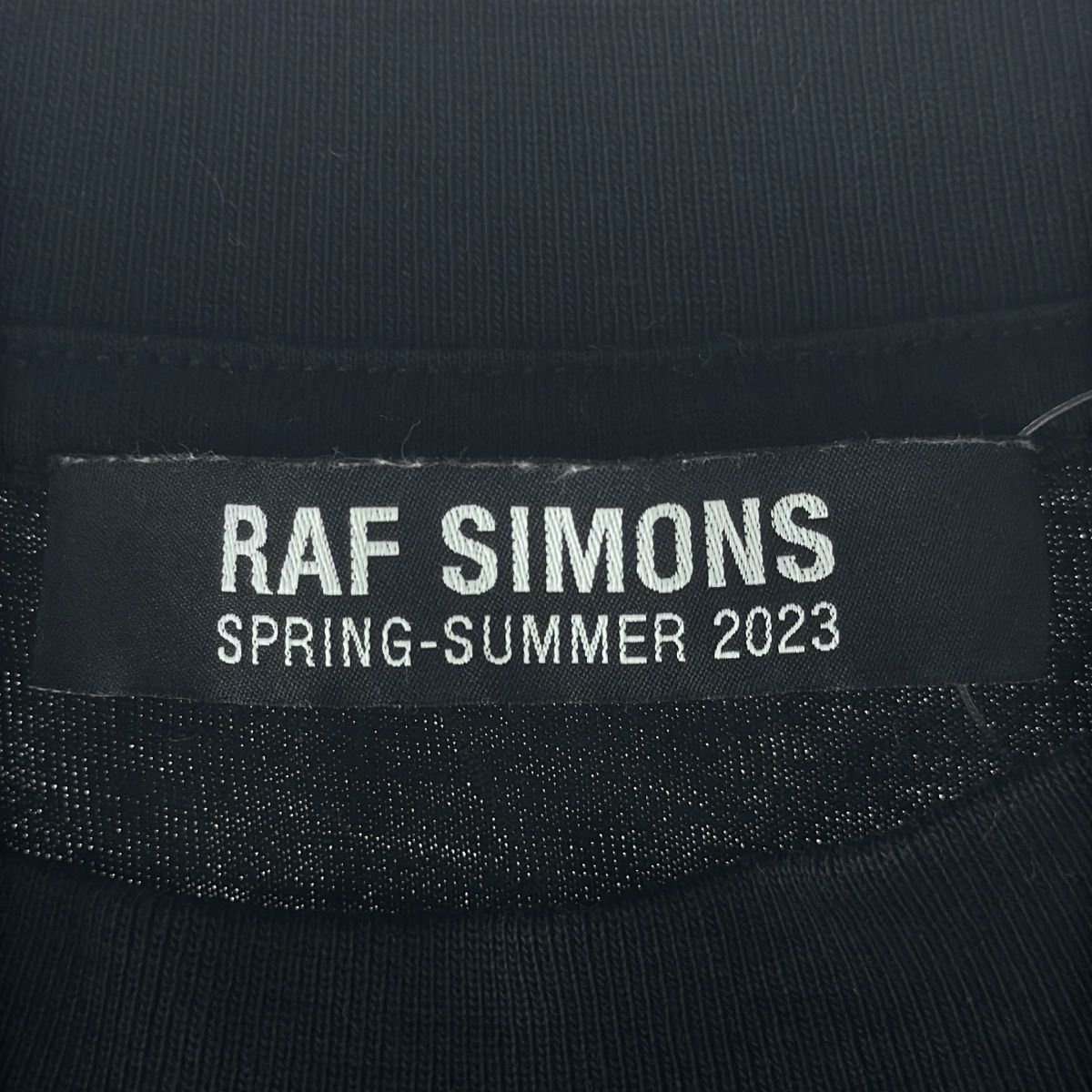 RAF SIMONS ラフシモンズ 23SS ロゴパッチノースリーブトップス T 