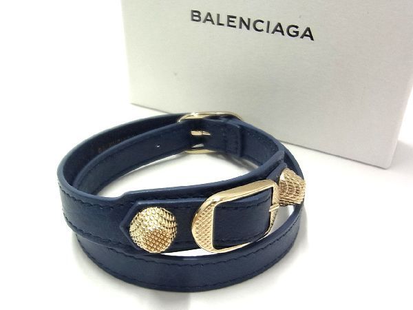 □新品□未使用□ BALENCIAGA バレンシアガ レザー ブレスレット