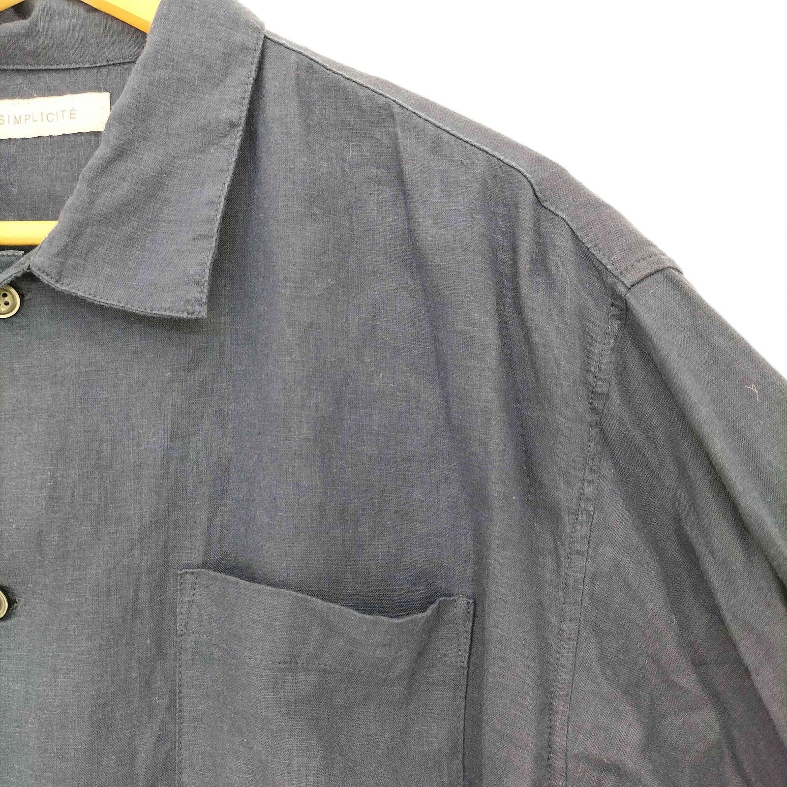 2024年製♪シンプリシテェ上質プレミアムヨーロピアンフラックスリネンシャツ♪ シンプリシテェ SIMPLICITE 25ss 【European Flax