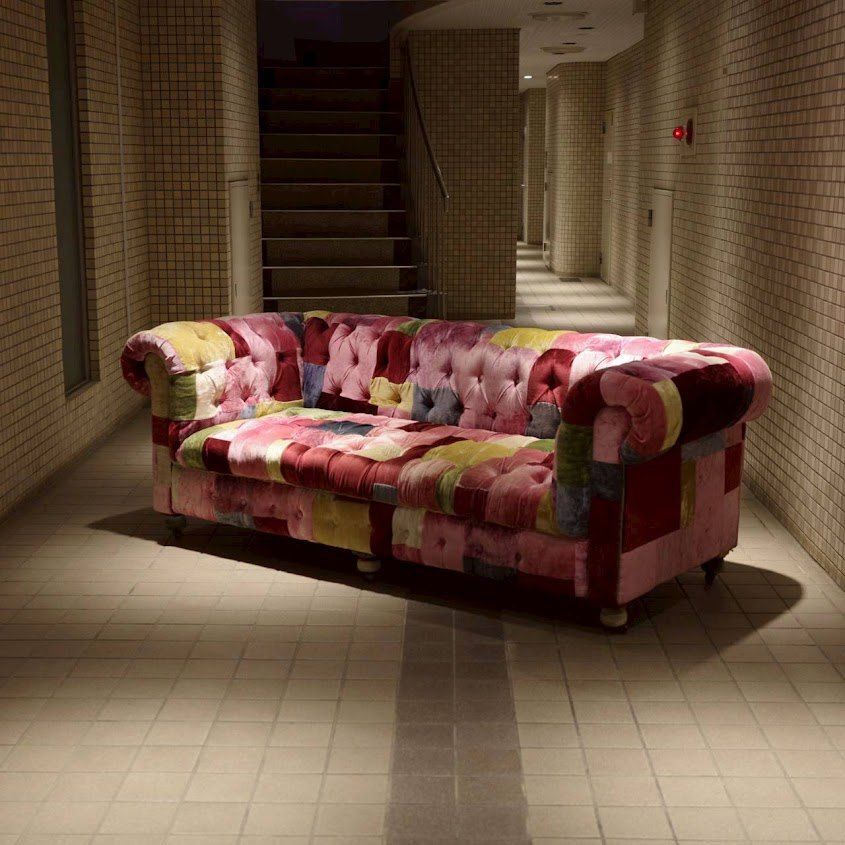 HALO BENSINGTON SOFA VELVET PATCHWORK BOHEM|2.5P