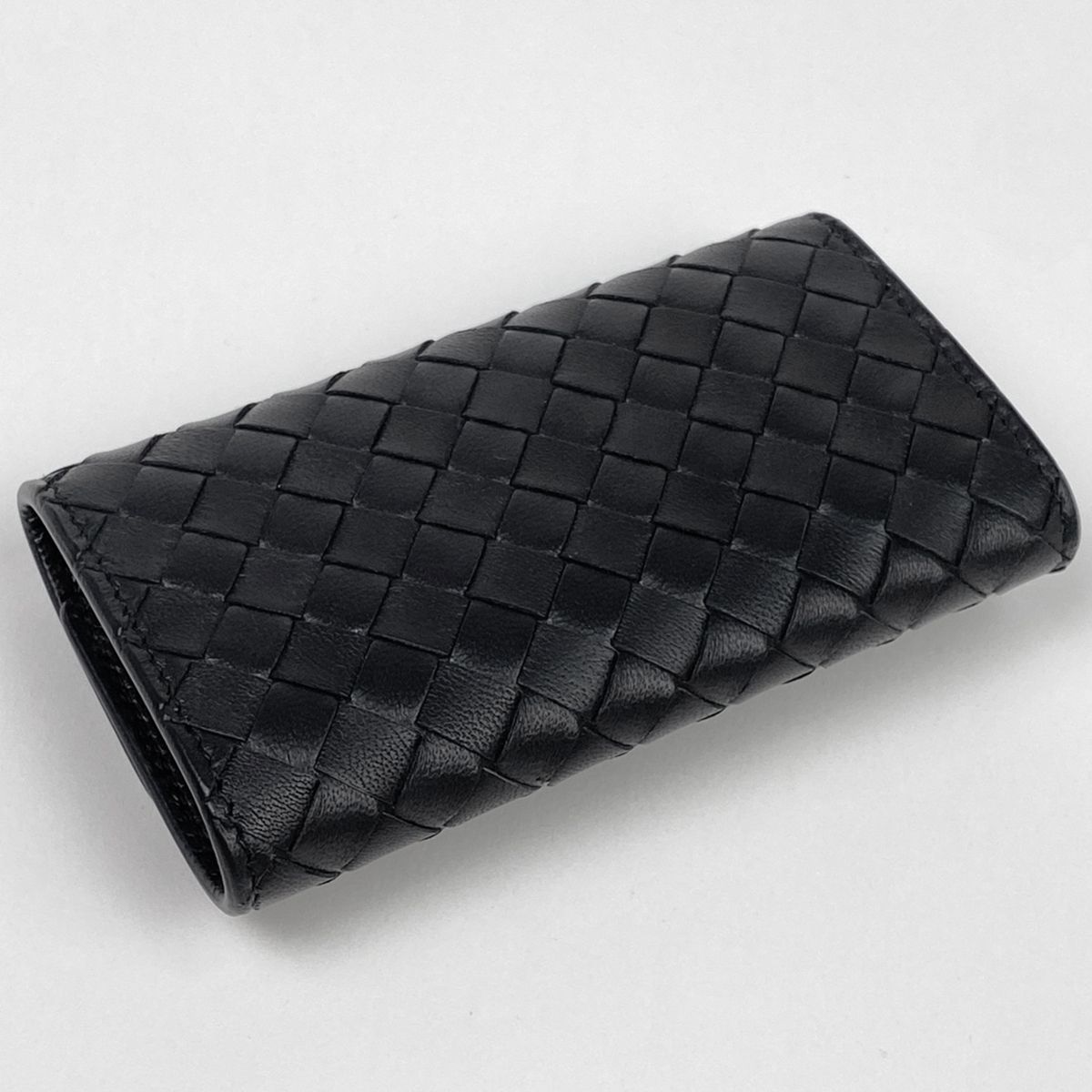 ボッテガヴェネタ BOTTEGAVENETA イントレチャート 6連キーケース キーフック キーケース レザー ブラック レディース