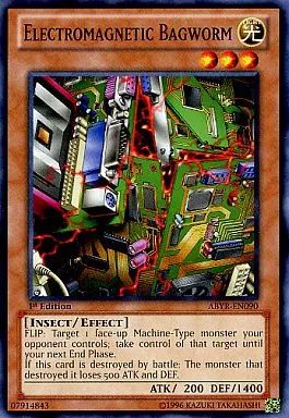 中古】遊戯王 ABYR-EN090[N]：Electromagnetic Bagworm/電磁ミノ虫