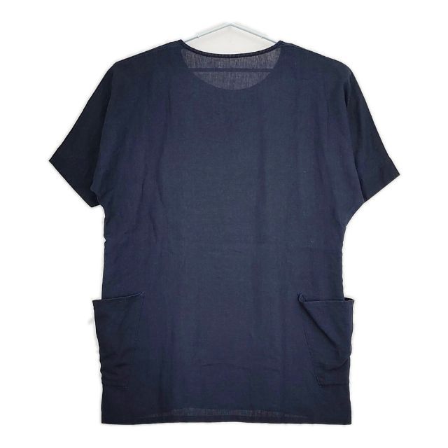ヤンマ産業 YAMMA リネン プルオーバー チュニック 半袖 ブラウス 