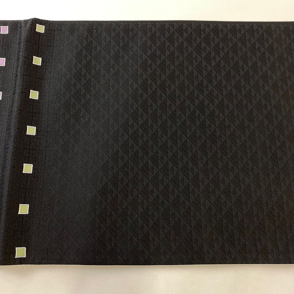 袋帯 美品 名品 幾何学模様 四角 黒 六通 正絹 【中古】 - メルカリ