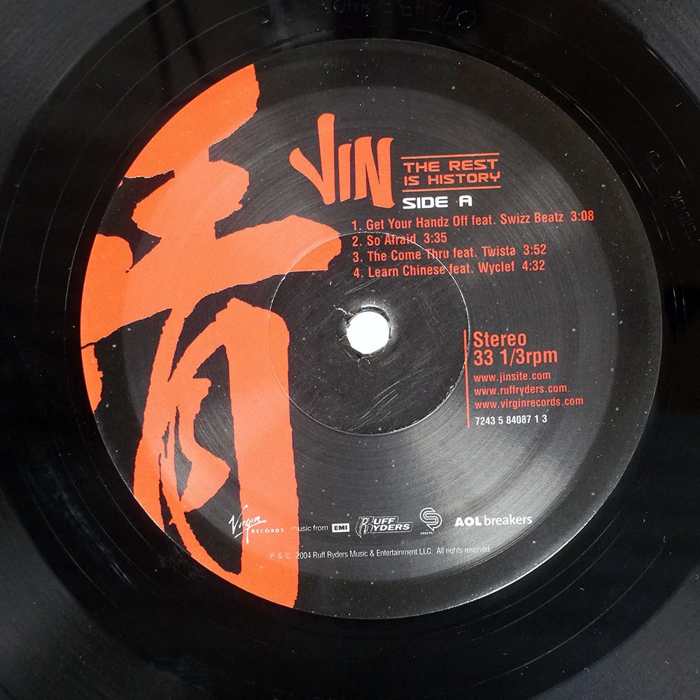 US盤 JIN THE REST IS HISTORY RUFF RYDERS LP その他 レコード CD DVD ブルーレイ