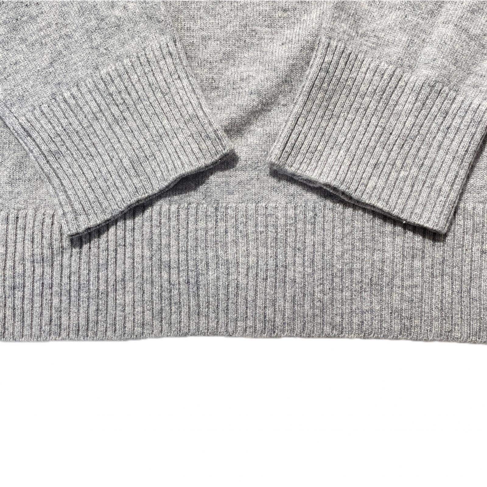 メンズ アルチビオ archivio セーター 48 L グレー クルーネック カシミヤ100％ ニット LLC-HASEGAWATOSO_COM