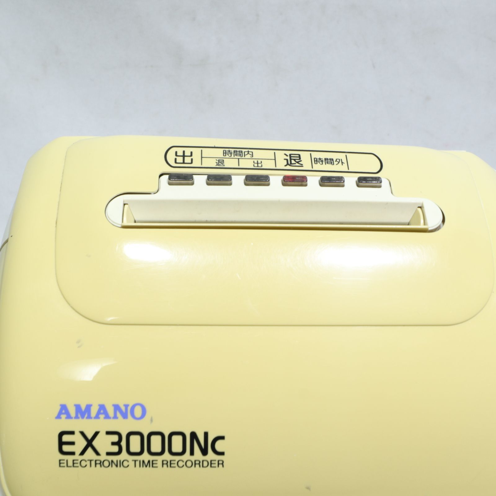 動作 済 AMANO アマノ 電子タイムレコーダー EX3000NC 箱-取扱説明書だけ何故か