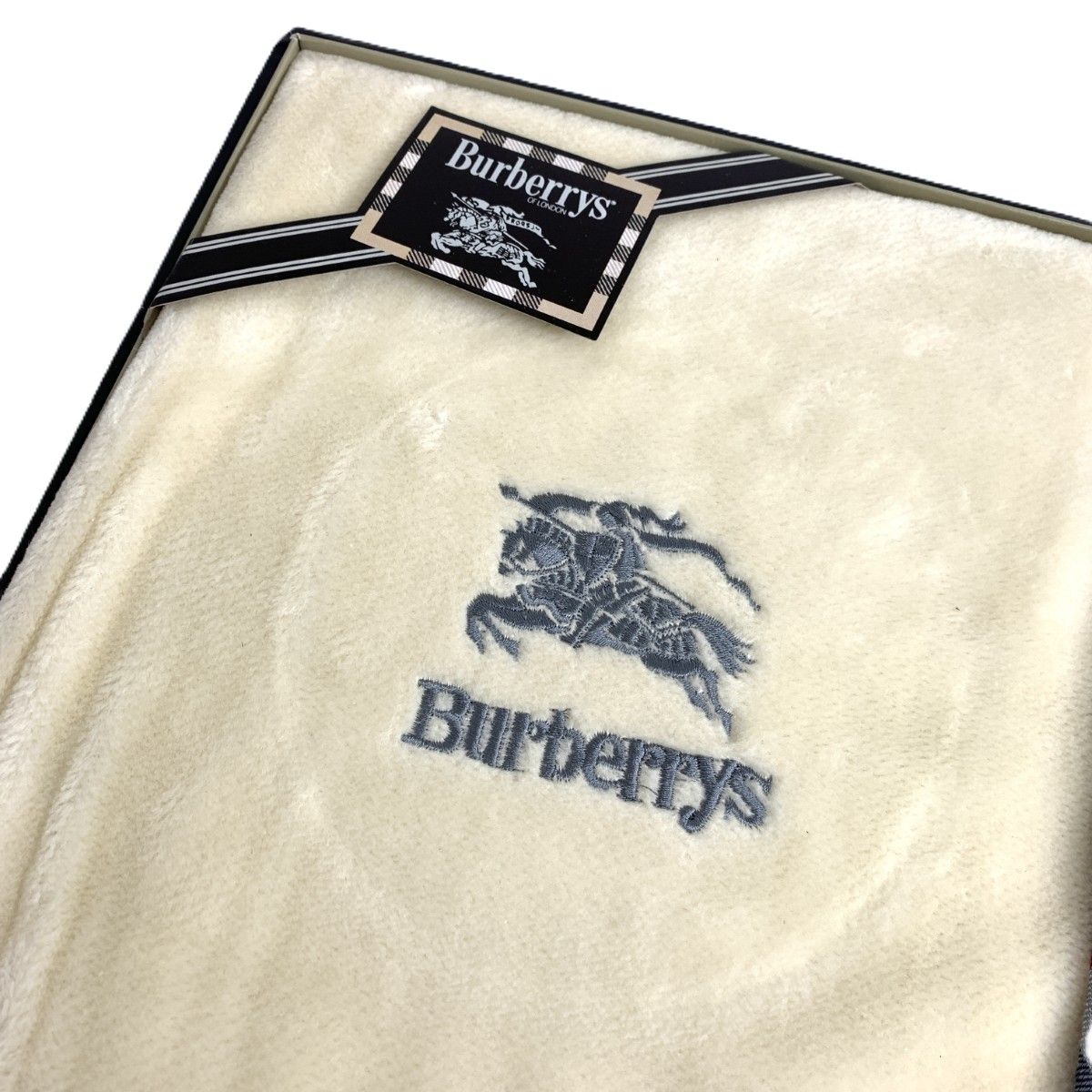 コットンベロアシーツ ホースロゴ刺繍