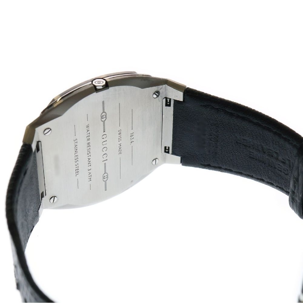 GUCCI ブラックダイヤル メッシュバンド 時計 新品)GUCCI グッチ Gタイムレス ゴースト ブラック YA1264017